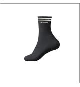Ponožky LONG STRIPE čierne- 3 páry 30-34 čierna
