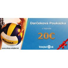 Darčeková poukážka v hodnote 20 EUR