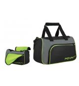 Taška MALA GYM S11 black-dark grey-lime