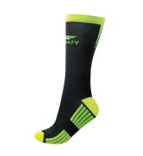 Ponožky Fut training čiernozelené-neonové univerzálna veľkosť