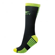 Ponožky Fut training čiernozelené-neonové univerzálna veľkosť